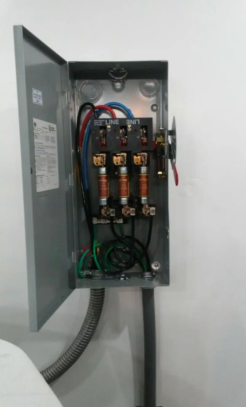 Three-phase disconnect switch installed for Electrical Wiring & Rewiring in Pine Ridge